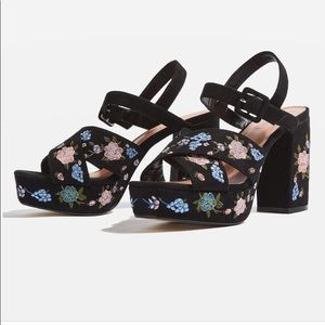 Marigold Embroidered Platforms